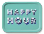 Bild von Asta Barrington Happy hour/light turquoise Tray 36x28cm - Jamida of Sweden