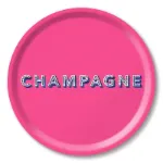 Bild von Asta Barrington Champagne / bright pink Tray Ø 31 - Jamida of Sweden