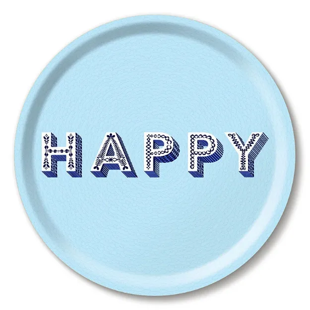 Bild von Asta Barrington Happy/powder blue Tray Ø 31 - Jamida of Sweden