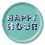 Bild von Asta Barrington Happy hour/light turquoise Tray Ø 31 - Jamida of Sweden