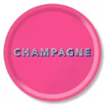 Bild von Asta Barrington Champagne / bright pink Tray Ø 39 - Jamida of Sweden