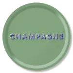 Bild von Asta Barrington Champagne/ sage green Tray Ø 39 - Jamida of Sweden