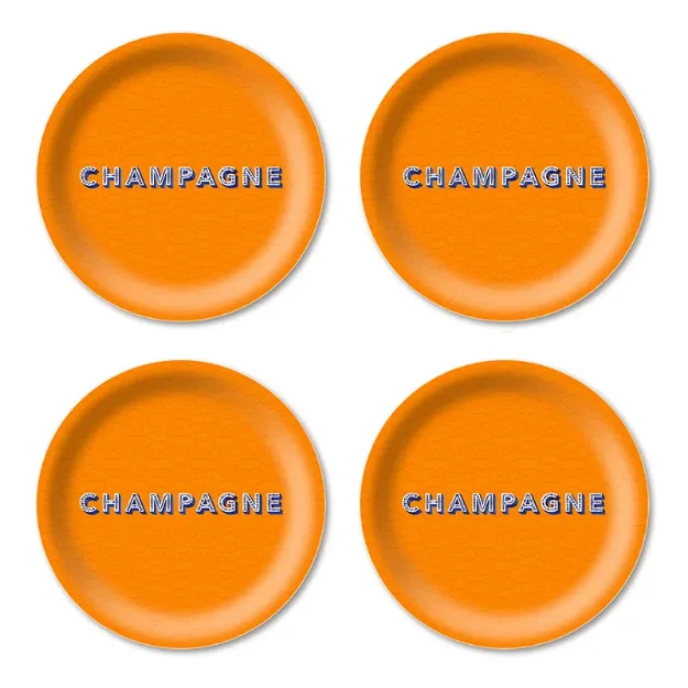 Bild von Asta Barrington Champagne / satsuma orange Coaster Coaster 4 pcs - Jamida of Swe