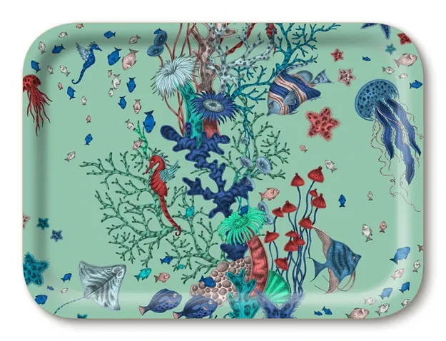 Bild von Emma J Shipley Seaforest/aqua Tray 27x20 - Jamida of Sweden