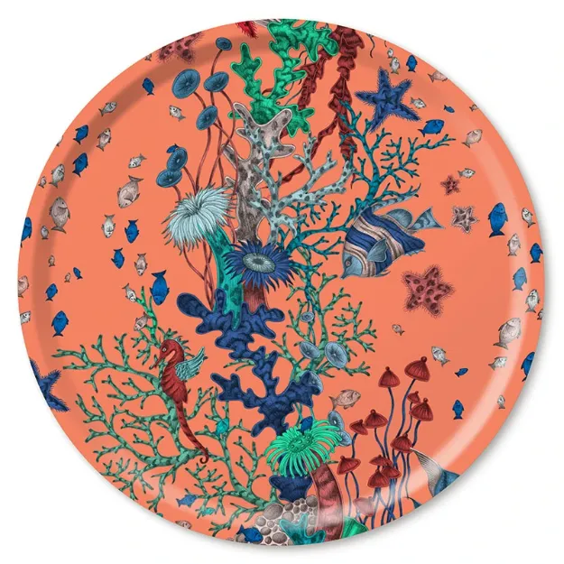 Bild von Emma J Shipley Seaforest/peach Tray Ø 46 - Jamida of Sweden