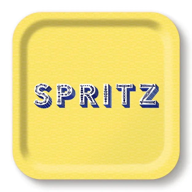Bild von Asta Barrington Spritz/butter Yellow Tray 20x20cm - Jamida of Sweden