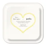 Bild von Asta Barrington Spritz/butter Yellow Tray 20x20cm - Jamida of Sweden