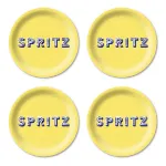 Bild von Asta Barrington Spritz/butter Yellow Coaster Coaster 4 pcs - Jamida of Sweden