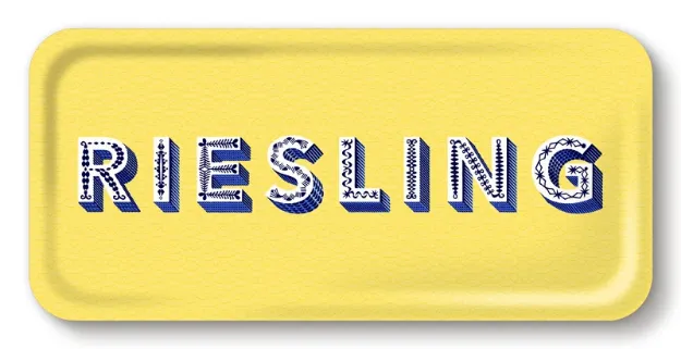 Bild von Asta Barrington Tray Riesling/yellow 32x15 - Jamida of Sweden