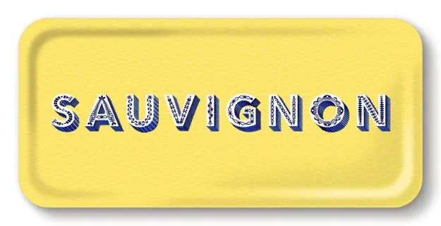 Bild von Asta Barrington Tray Sauvignon/yellow 32x15 - Jamida of Sweden