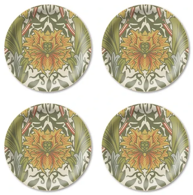 Bild von William Morris Coaster 4 pcs Myrtle Ø 11 - Jamida of Sweden