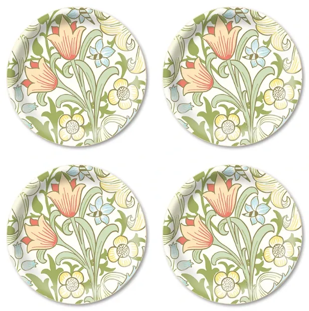 Bild von William Morris Coaster 4 pcs Golden Lily Ø 11 - Jamida of Sweden