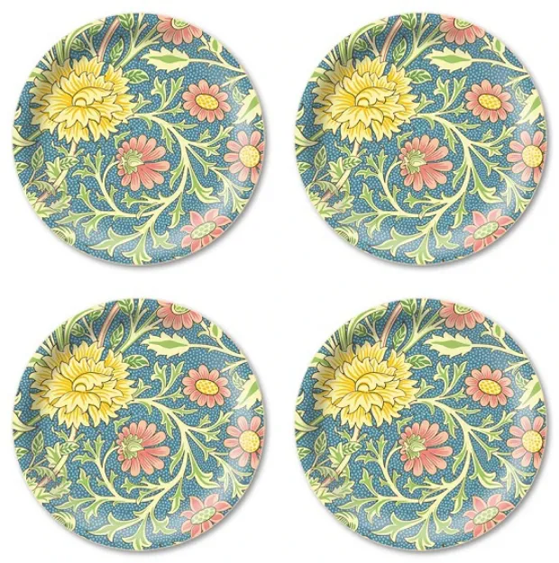Bild von William Morris Coaster 4 pcs Double Bough Ø 11 - Jamida of Sweden