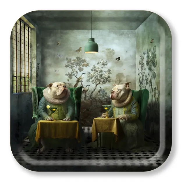 Bild von Maggie Taylor Tray Quarter past five 32x32 - Jamida of Sweden