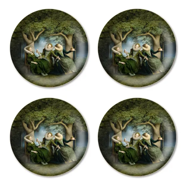 Bild von Maggie Taylor Coaster 4 pcs A slumber party Ø 11 - Jamida of Sweden