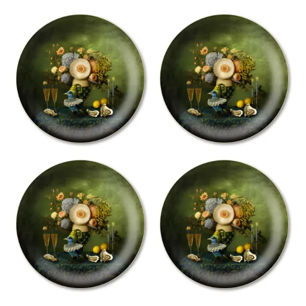 Bild von Maggie Taylor Coaster 4 pcs A little bird told Ø 11 - Jamida of Sweden