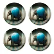 Bild von Maggie Taylor Coaster 4 pcs The surprise Ø 11 - Jamida of Sweden