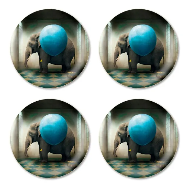 Bild von Maggie Taylor Coaster 4 pcs The surprise Ø 11 - Jamida of Sweden