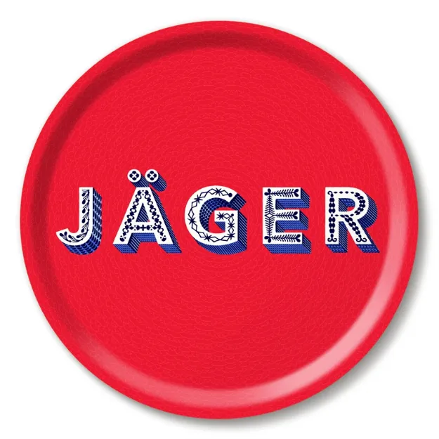 Bild von Asta Barrington Tray Jäger/red Ø 31 - Jamida of Sweden