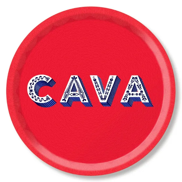 Bild von Asta Barrington Tray Cava / red Ø 39 - Jamida of Sweden