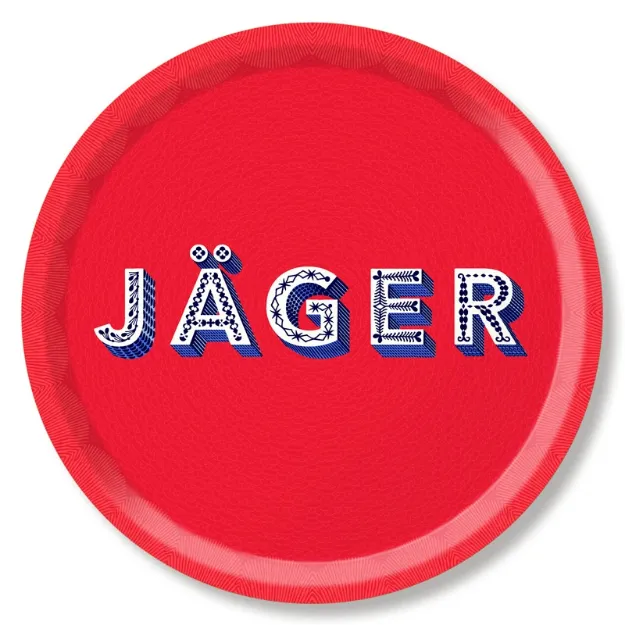 Bild von Asta Barrington Tray Jäger/red Ø 39 - Jamida of Sweden