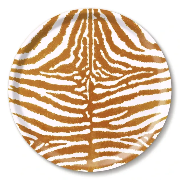 Bild von Michael Angove Tray Zebra / tan Ø 39 - Jamida of Sweden