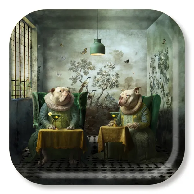 Bild von Maggie Taylor Tray Quarter past five 38x38 - Jamida of Sweden