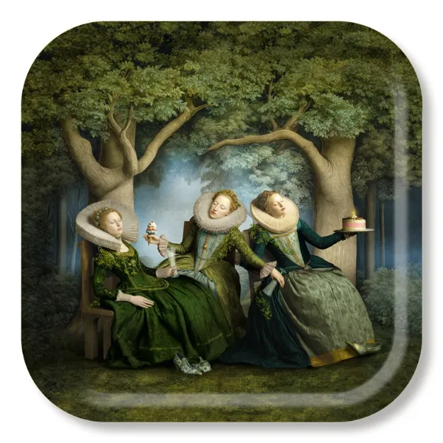 Bild von Maggie Taylor Tray A slumber party 38x38 - Jamida of Sweden