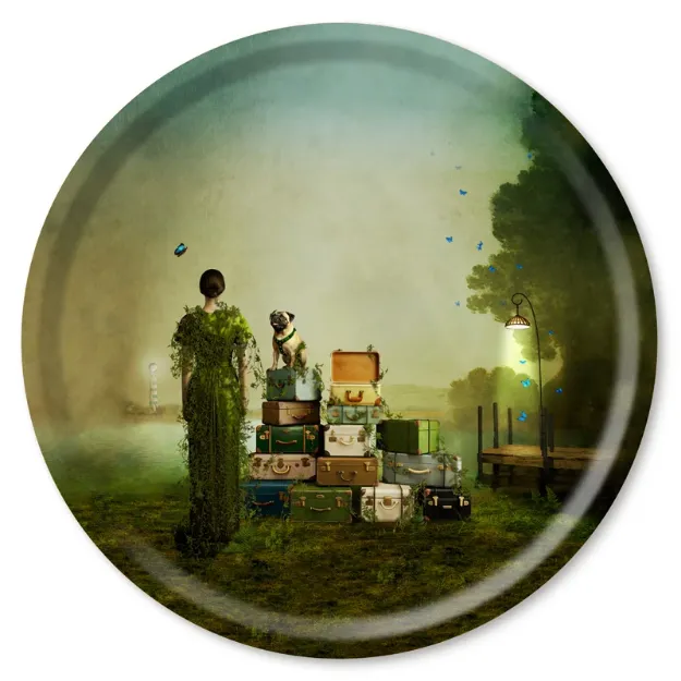 Bild von Maggie Taylor Tray The patient traveler Ø 46 - Jamida of Sweden