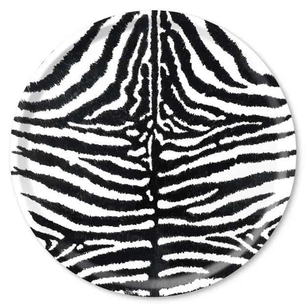 Bild von Michael Angove Tray Zebra / black Ø 46 - Jamida of Sweden