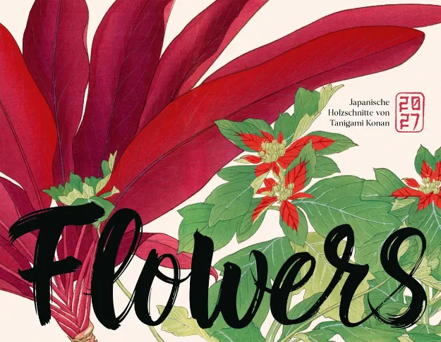 Bild von Flowers Kalender 2027 - Japanische Holzschnitte von Tanigami Konan