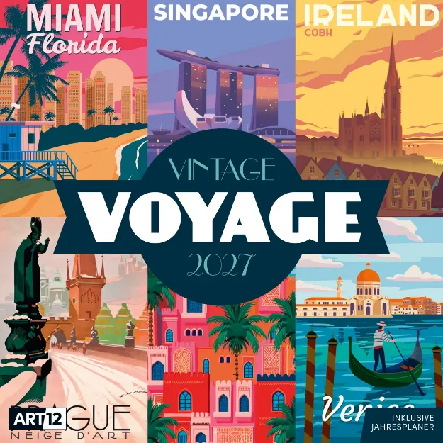 Bild von Vintage Voyage Kalender 2027 - 30x30 - Art12