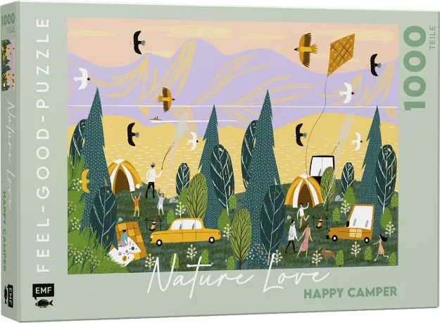 Bild von Feel-good-Puzzle 1000 Teile–&nbspNATURE LOVE: Happy Camper