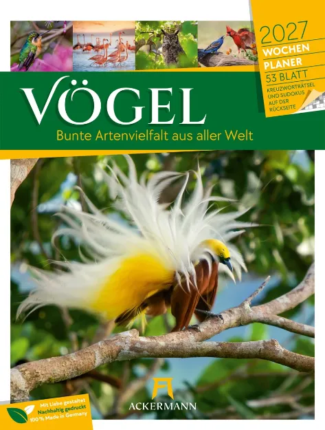 Bild von Vögel Wochenplaner Kalender 2027
