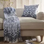 Bild von Sakari Blue Cushion Cover - 43 x 43 cm - Kissenbezug OHNE Füllung