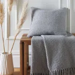 Bild von Hayden Grey Cushion Cover - 43 x 43 cm - Kissenbezug OHNE Füllung