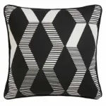 Bild von Rico Black Cushion Cover - 43 x 43 cm - Kissenbezug OHNE Füllung