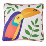 Bild von Tropical Flamingo Outdoor Pink Cushion Cover - 43 x 43 cm - Kissenbezug OHNE Fül