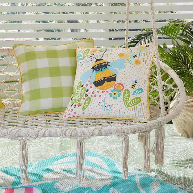 Bild von Buzzy Bee Outdoor Ochre Cushion Cover - 43 x 43 cm - Kissenbezug OHNE Füllung