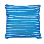 Bild von Beach Huts Outdoor Blue Cushion Cover - 43 x 43 cm - Kissenbezug OHNE Füllung