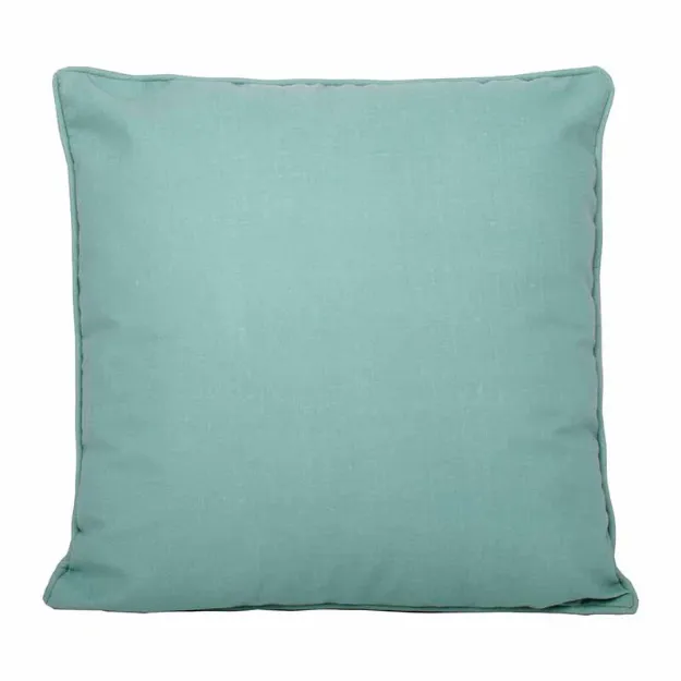 Bild von Plain Dye Teal Cushion Cover - 43 x 43 cm - Kissenbezug OHNE Füllung