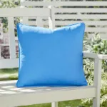 Bild von Plain Dye Blue Cushion Cover - 43 x 43 cm - Kissenbezug OHNE Füllung