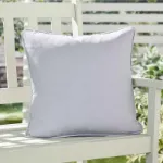 Bild von Plain Dye Silver Cushion Cover - 43 x 43 cm - Kissenbezug OHNE Füllung