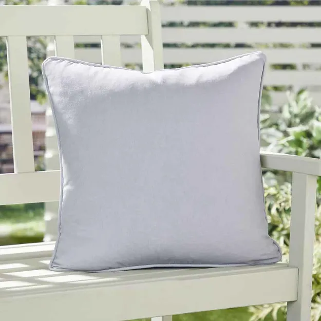 Bild von Plain Dye Silver Cushion Cover - 43 x 43 cm - Kissenbezug OHNE Füllung