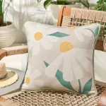 Bild von Daisy Natural Cushion Cover - 43 x 43 cm - Kissenbezug OHNE Füllung