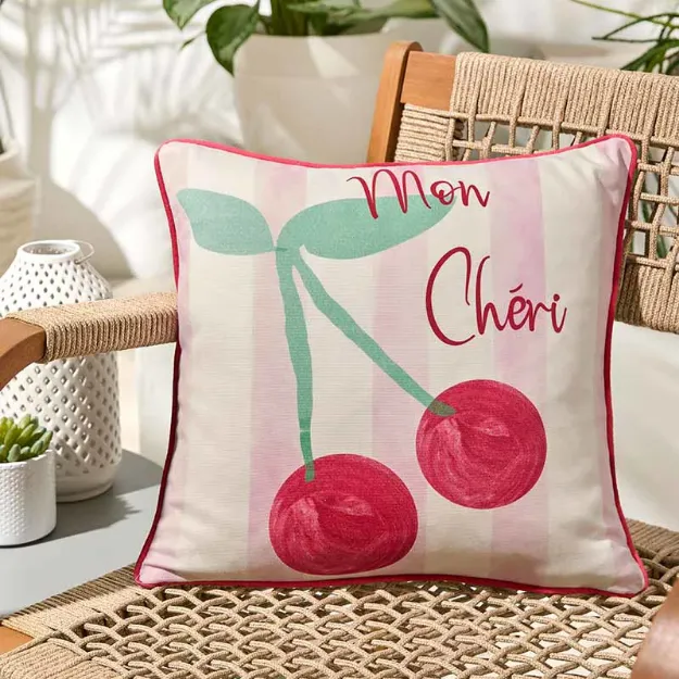 Bild von Cherry Pink Cushion Cover - 43 x 43 cm - Kissenbezug OHNE Füllung