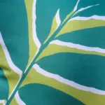 Bild von Leaf Print Green Cushion Cover - 43 x 43 cm - Kissenbezug OHNE Füllung