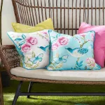 Bild von Amelle Outdoor Blue Cushion Cover - 43 x 43 cm - Kissenbezug OHNE Füllung