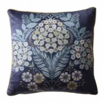 Bild von Evelina Navy Cushion Cover - 43 x 43 cm - Kissenbezug OHNE Füllung