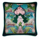 Bild von Suburban Jungle Teal Cushion Cover - 43 x 43 cm - Kissenbezug OHNE Füllung